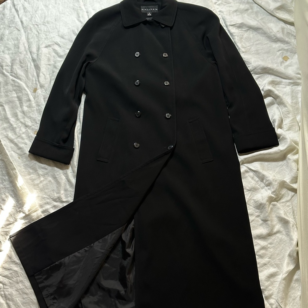 Gallery Black Double-Breasted Coat